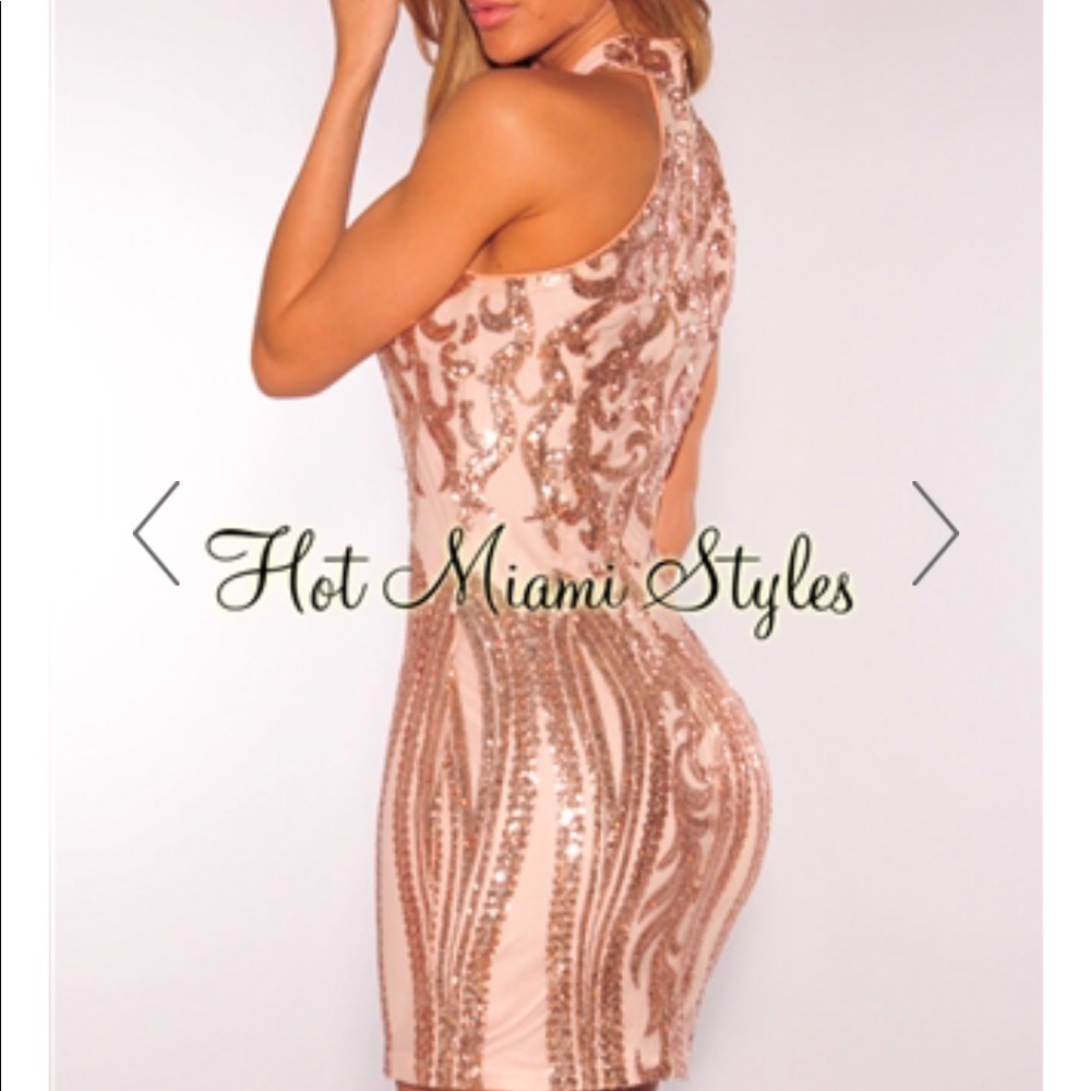 Blush pink sequin mini. Runs slightly small